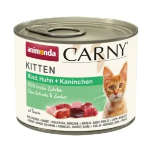 Katzenfutter: animonda Carny Kitten Rind, Huhn & Kaninchen 