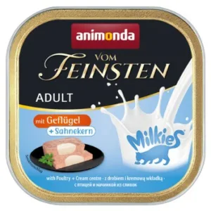 Katzenfutter: animonda Vom Feinsten Adult mit Milchkern  mit Geflügel & Sahnekern