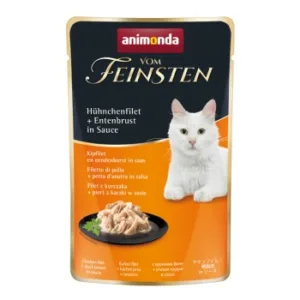 Katzenfutter: animonda Vom Feinsten  mit Hühnchenfilet & Entenbrust, in Sauce