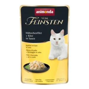 Katzenfutter: animonda Vom Feinsten  mit Hühnchenfilet & Käse, in Sauce