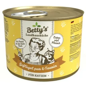 Katzenfutter: Betty's Landhausküche Geflügel pur & Taurin  für Katze