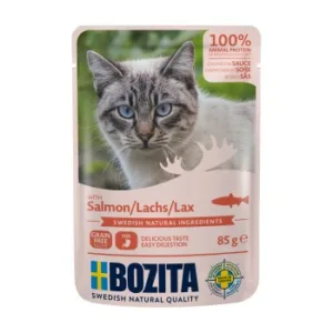 Katzenfutter: BOZITA Pouch Häppchen in Soße  Lachs