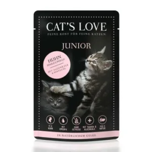 Katzenfutter: CAT'S LOVE Junior  Huhn mit Algenkalk & Distelöl