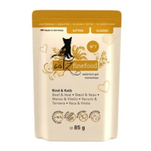 Katzenfutter: Catz finefood Classic Kitten  No. 7 Rind & Kalb