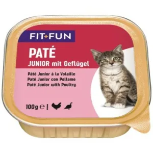 Katzenfutter: FIT+FUN Junior Paté Geflügel 