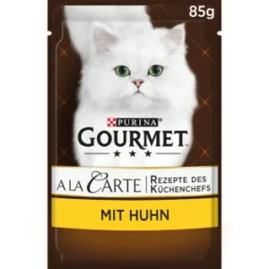 Katzenfutter: GOURMET à la Carte  Huhn garniert mit Pasta-Perlen