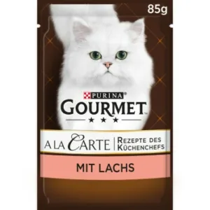 Katzenfutter: GOURMET à la Carte  Lachs an feinem Gartengemüse