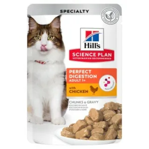 Katzenfutter: Hill's Science Plan Perfect Digestion, mit Huhn 