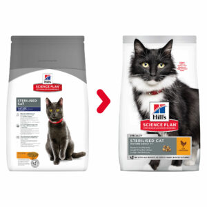 Katzenfutter: Hill's Science Plan Sterilised Mature Adult 7+ mit Huhn 