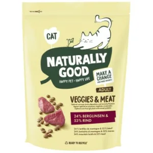 Katzenfutter: Naturally Good Veggies & Meat Berglinsen und Rind 