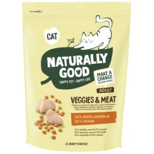 Katzenfutter: Naturally Good Veggies & Meat Rote Linsen und Huhn 