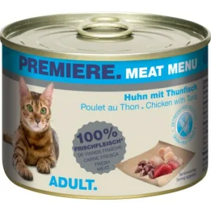 Katzenfutter: PREMIERE Meat Menu Adult Thunfisch & Huhn 