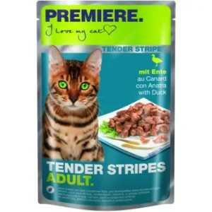 Katzenfutter: PREMIERE Tender Stripes Ente 