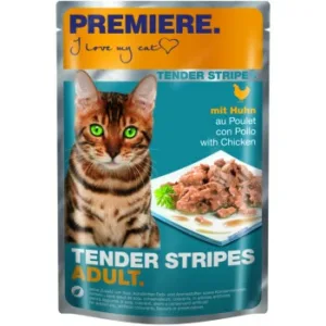 Katzenfutter: PREMIERE Tender Stripes Huhn 