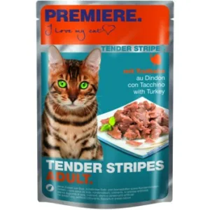 Katzenfutter: PREMIERE Tender Stripes Truthahn 