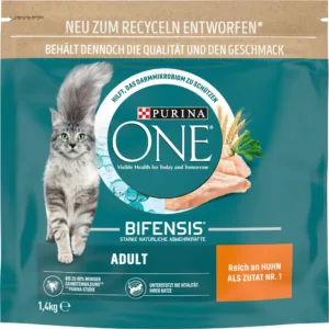 Katzenfutter: Purina ONE Bifensis Adult Huhn & Vollkorngetreide 