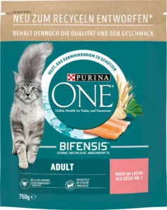 Katzenfutter: Purina ONE Bifensis Adult Lachs & Getreide 