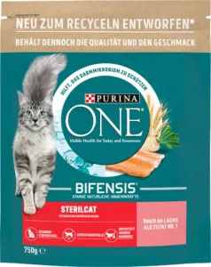 Katzenfutter: Purina ONE Bifensis Sterilcat mit Lachs 