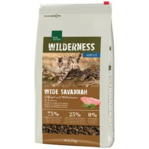 Katzenfutter: REAL NATURE WILDERNESS Adult Wide Savannah Geflügel mit Wildschwein und Lamm 