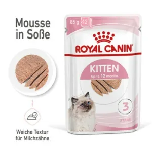 Katzenfutter: ROYAL CANIN Kitten Mousse in Soße 