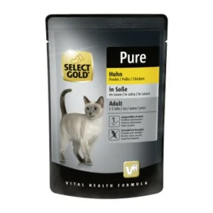 Katzenfutter: SELECT GOLD Adult Pure in Soße Huhn 