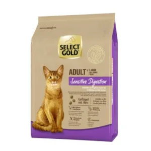 Katzenfutter: SELECT GOLD Sensitive Digestion Adult Geflügel und Reis 