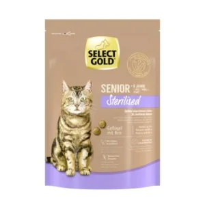 Katzenfutter: SELECT GOLD Sterilised Senior Geflügel & Reis 