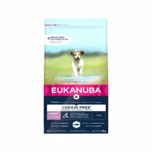 Hundefutter: EUKANUBA Welpenfutter getreidefrei für kleine und mittelgroße Rassen 