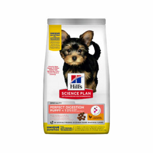 Hundefutter: Hill's Science Plan Perfect Digestion Puppy Small & Mini mit Huhn und Reis 